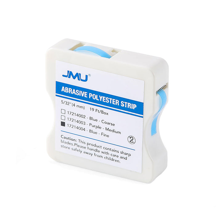 JMU Dental Abrasive Resin Polishing Polyester Strips 4mm Coarse/Medium/Fine 1 Roll/Box