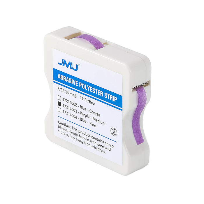 JMU Dental Abrasive Resin Polishing Polyester Strips 4mm Coarse/Medium/Fine 1 Roll/Box