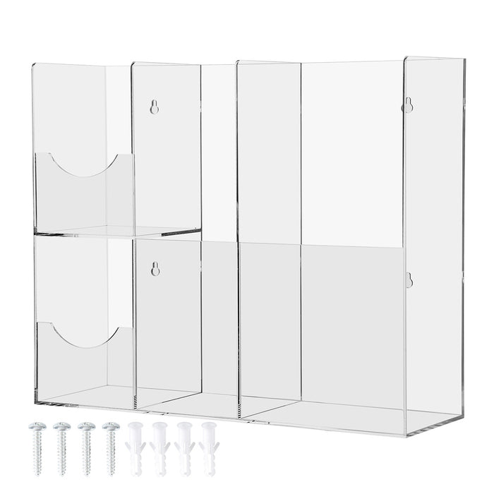 JMU Dental clear acrylic sterilization pouch dispenser with 4 compartments - JMU DENTAL INC