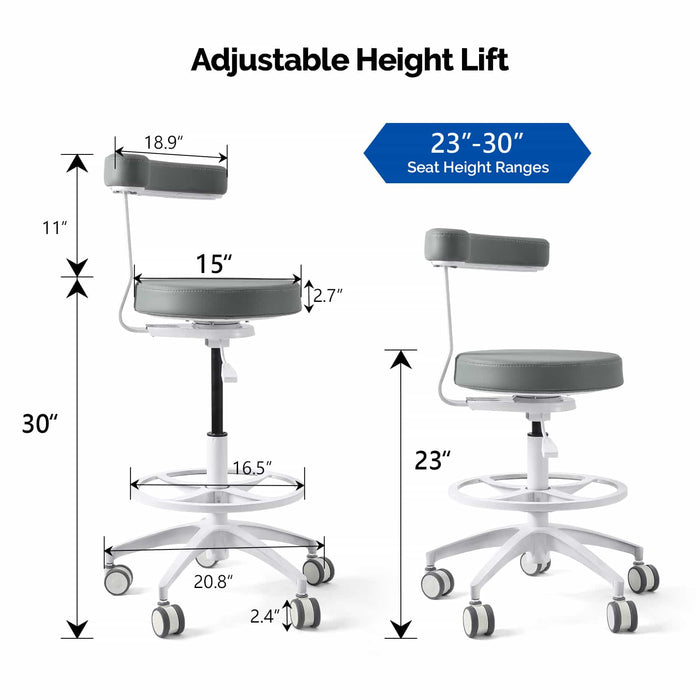 Dental assistant stool dimensions chart super fiber leather - JMU Dental