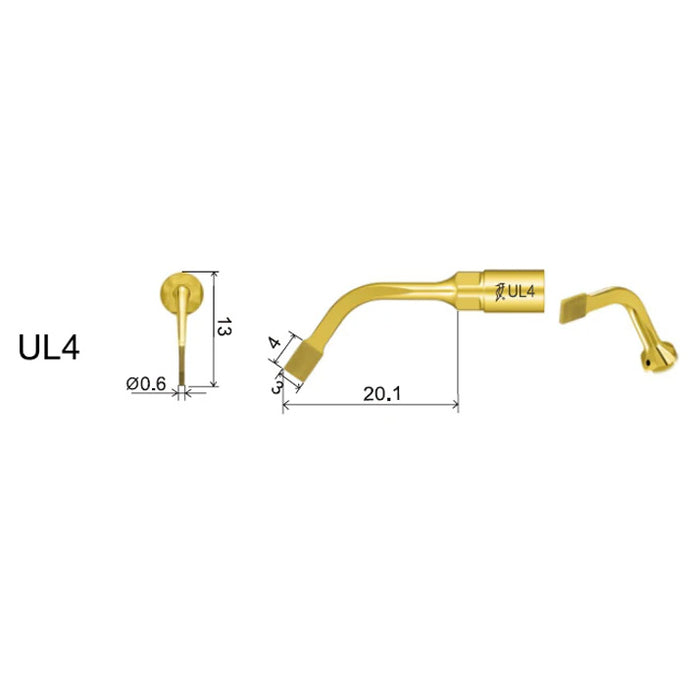 Woodpecker Ultrasonic Piezo Bone Surgery Tips 1 PC for Ultrasurgery, US II, Surgic Touch & Mectron