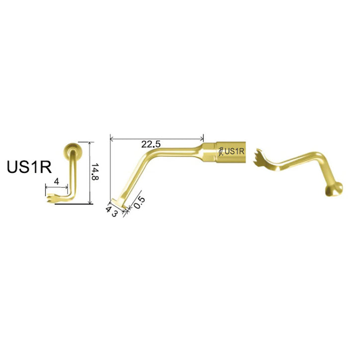 Woodpecker Ultrasonic Piezo Bone Surgery Tips 1 PC for Ultrasurgery, US II, Surgic Touch & Mectron