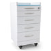 JMU Denal Full Stainless Steel Four-Drawer Cabinet with Combination Lock & Silent Casters - JMU DENTAL INC