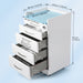 JMU Denal Full Stainless Steel Four-Drawer Cabinet with Combination Lock & Silent Casters - JMU DENTAL INC