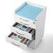 JMU Denal Full Stainless Steel Four-Drawer Cabinet with Combination Lock & Silent Casters - JMU DENTAL INC