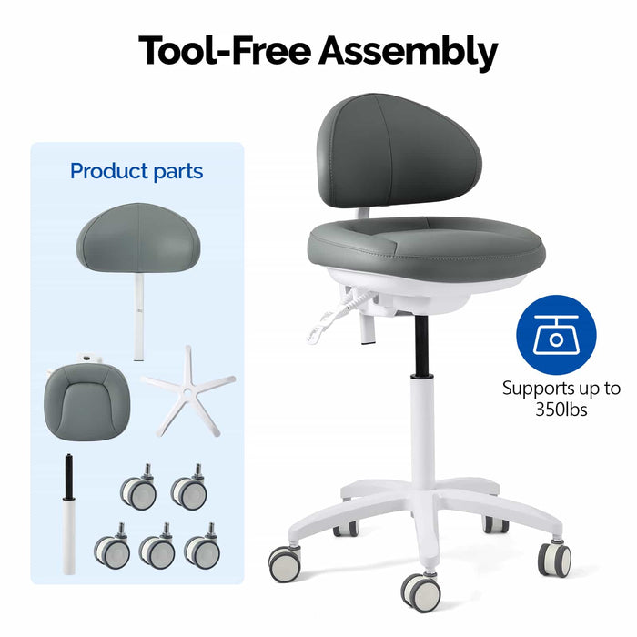 Ergonomic operator stool parts - JMU Dental