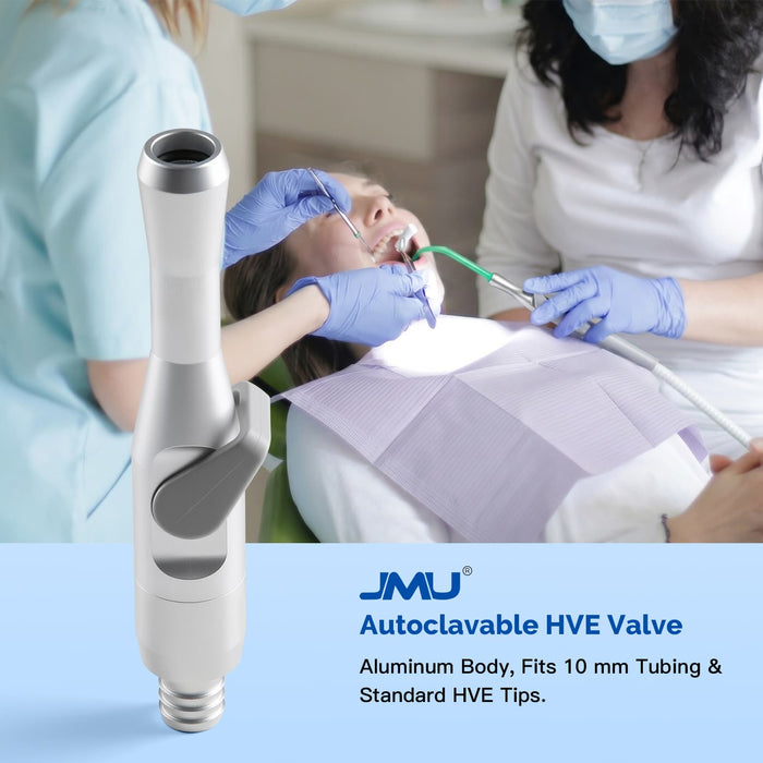 JMU Dental HVE Valve used with dental evacuation system in a professional dental clinic - JMU Dental