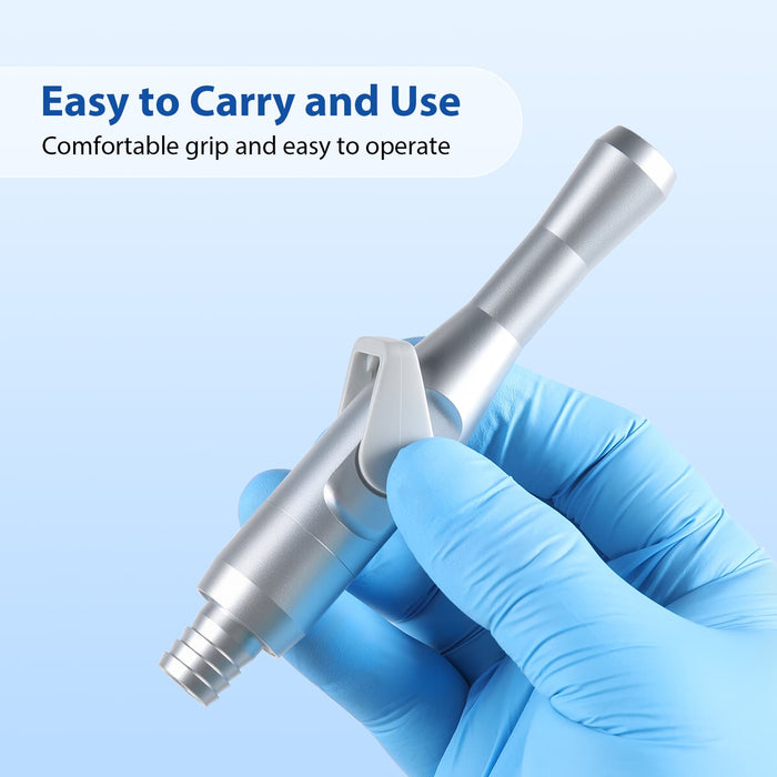 JMU Dental HVE Valve features autoclavable aluminum body, metal lever, and reliable suction control - JMU Dental