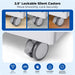 Silent silicone casters with brakes on JMU Dental mobile cabinet cart