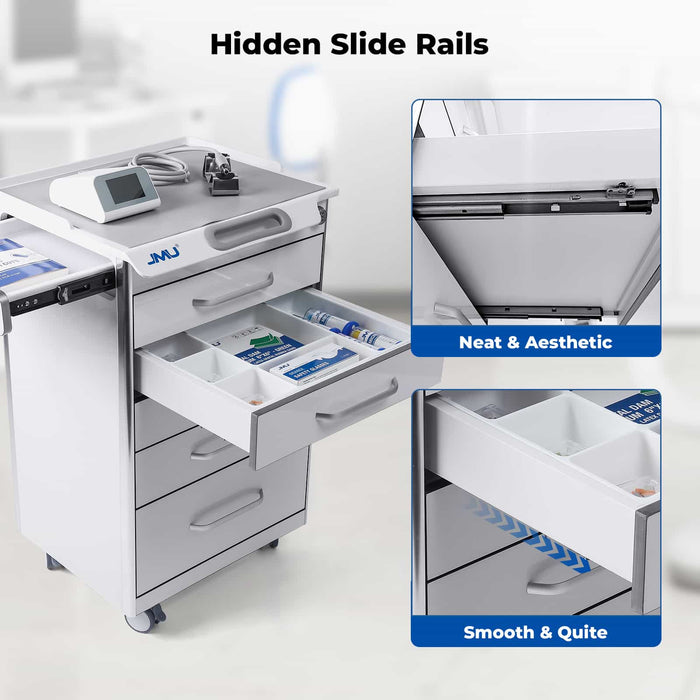 Detail features of JMU Dental mobile cabinet cart