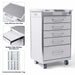 Detail features of JMU Dental mobile cabinet cart
