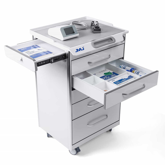 Hidden side drawer for small dental instruments and supplies