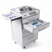 Hidden side drawer for small dental instruments and supplies