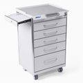 JMU Dental mobile cabinet cart with five drawer