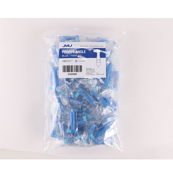 JMU Dental Prophy Angle Firm Cup Blue Individually Packaged 100Pcs/Pack - Buy4 Get1 Free