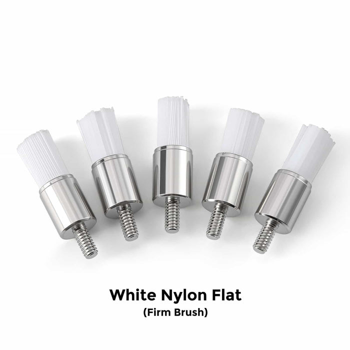 JMU Dental Screw Prophy Brushes Flat Shape Firm Nylon 144 pieces per box - JMU Dental