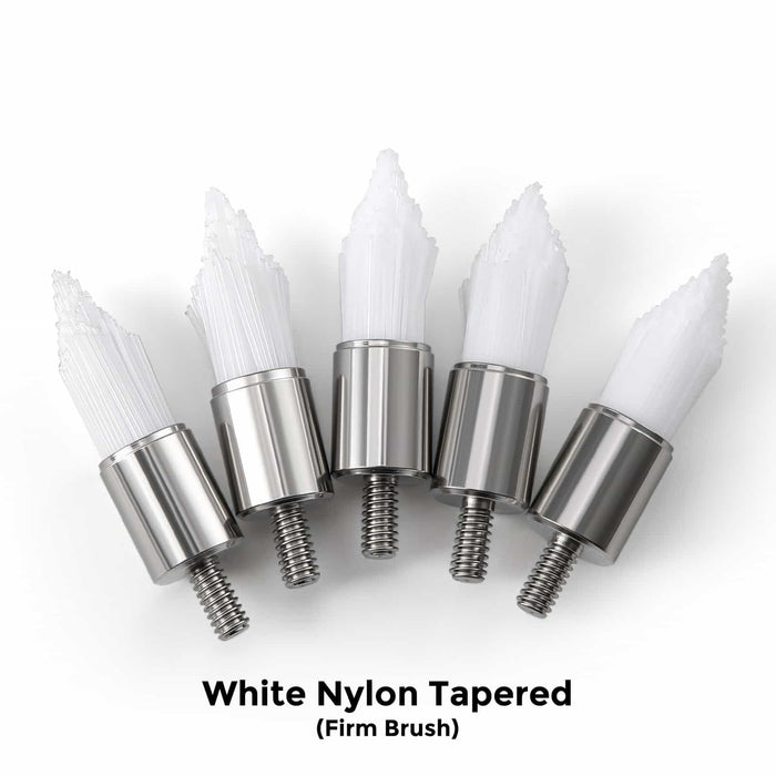 JMU Dental Screw Prophy Brushes Tapered Shape Firm Nylon 144 pieces per box - JMU Dental
