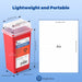Sharps Container 2 Quart Dimensions 4.13 x 3.54 x 8.46 Inches - JMU Dental