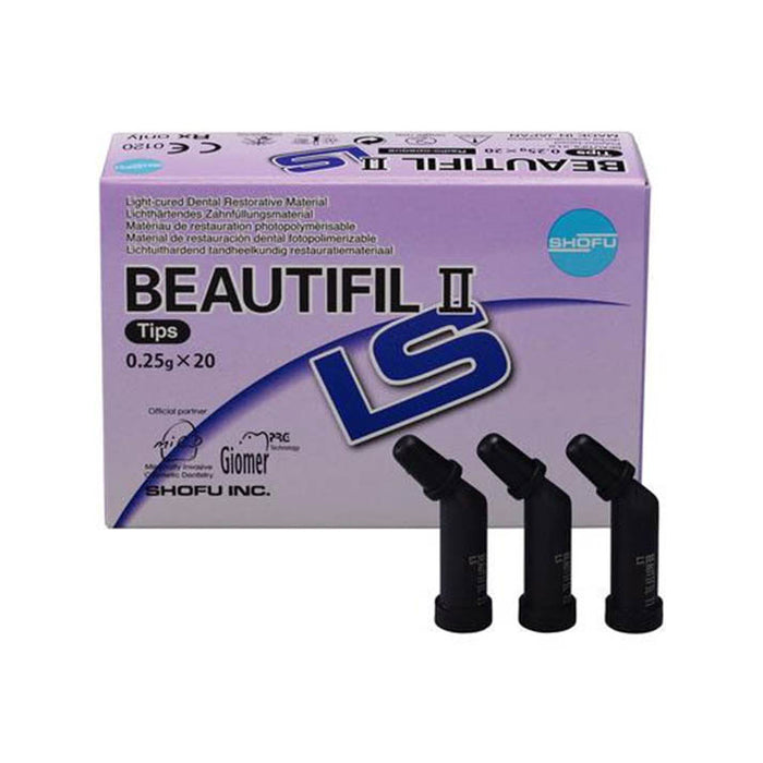 Shofu Beautifil II LS Low Shrink Tips 20x0.25gm Universal Nano-Hybrid