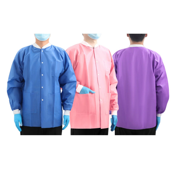 JMU Dental Disposable SMS Lab Jackets Lab Coats Unisex Hip-Length Unif