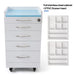 JMU Denal Full Stainless Steel Four-Drawer Cabinet with Combination Lock & Silent Casters - JMU DENTAL INC