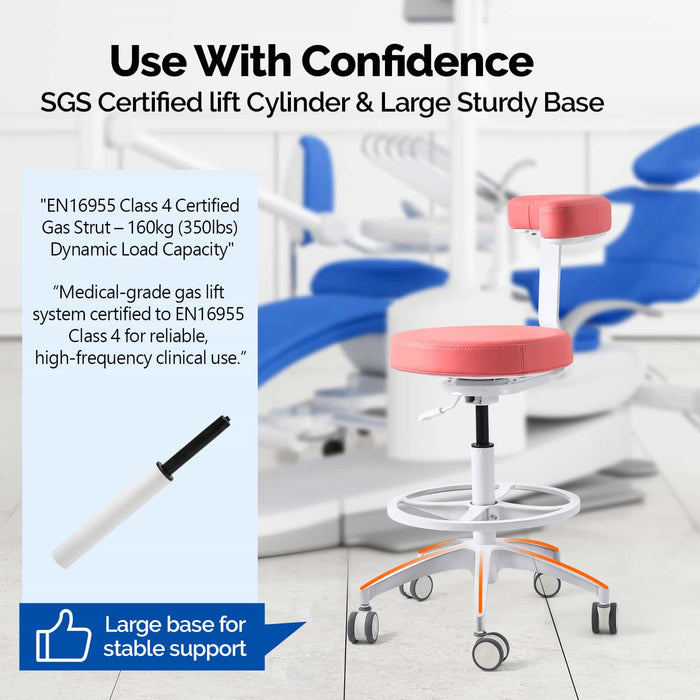 SGS certification for dental assistant stool super fiber leather quality test report - JMU Dental