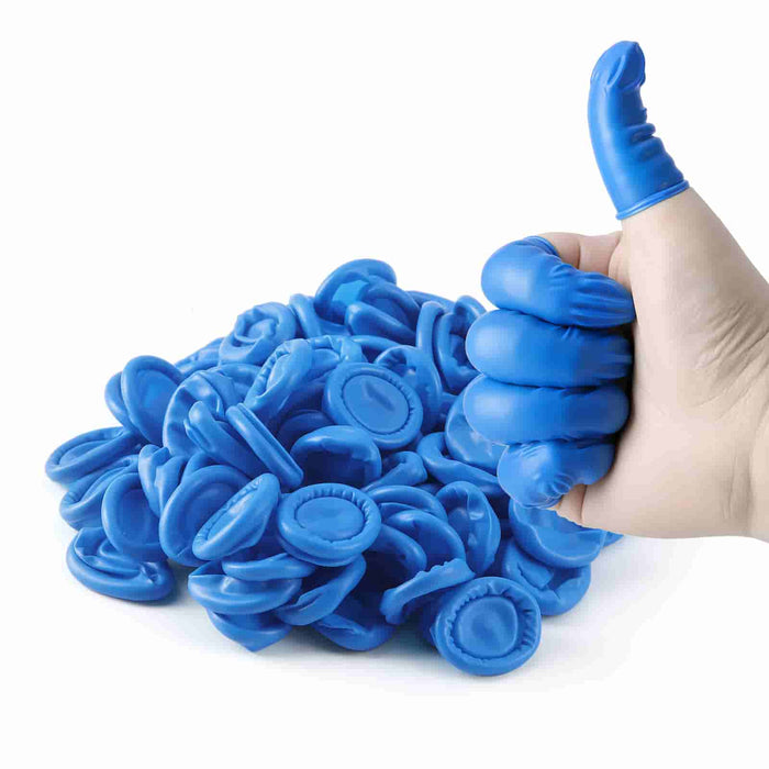 Disposable Blue Nitrile Finger Cot for Finger Protection - JMU DENTAL INC