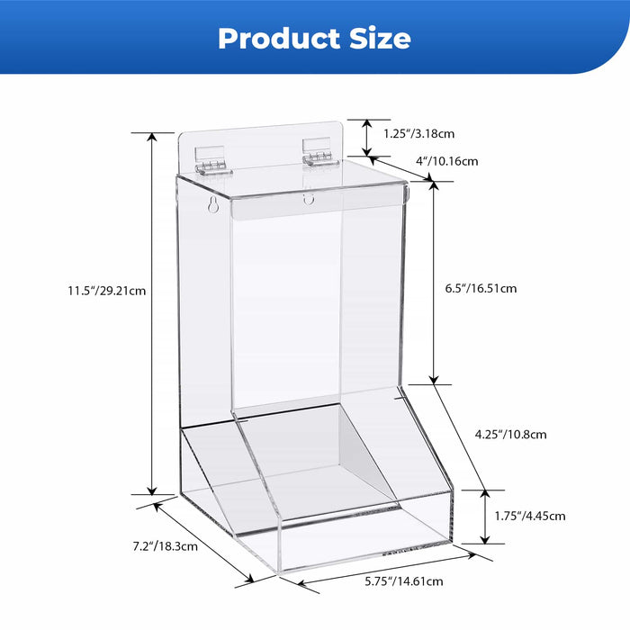JMU Dental safety glasses dispenser, 11.5 x 7.2 x 5.7 inches - JMU DENTAL INC