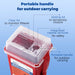Sharps Container 2 Quart Sliding Lid Design for Safe Sharps Disposal - JMU Dental