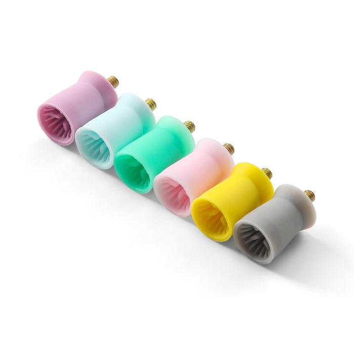 Prophy Cups Soft Cup 4-Webbed Screw Type Colored 144pcs/Box - JMU DENTAL INC