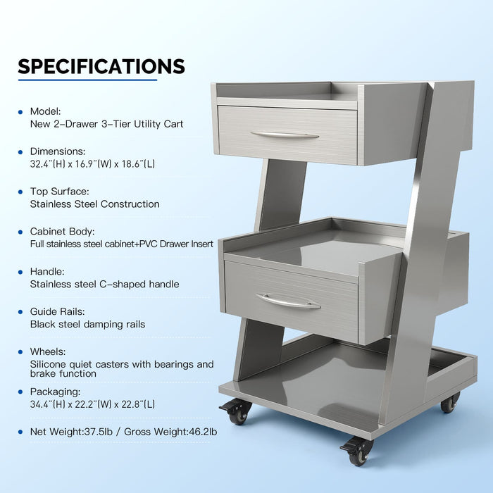 Three Tier Cabinet Specifications - JMU DENTAL INC