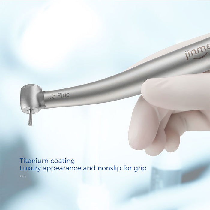 Jinme J3 Plus High Speed Turbine Handpiece Anti-retraction 4-Hole Push Button