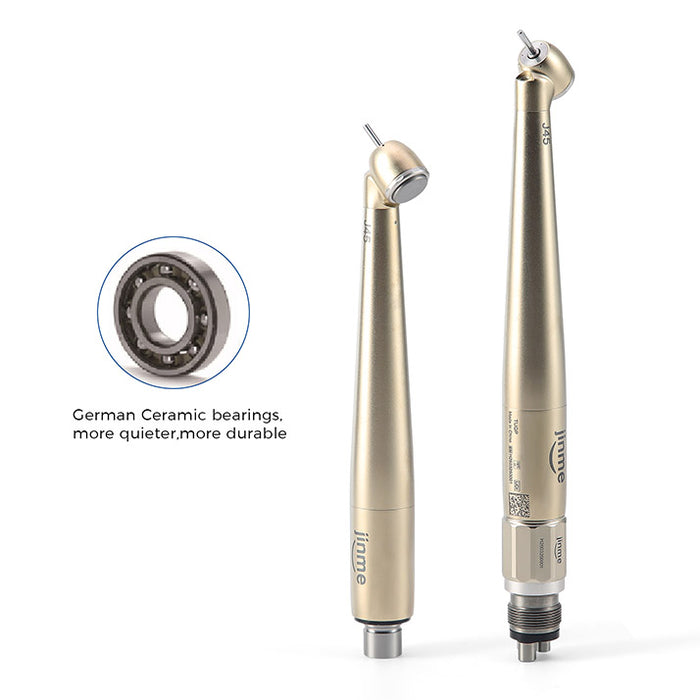 Jinme J45 LED High Speed Air Turbine Handpiece w/ Generator 4-Hole Push Button