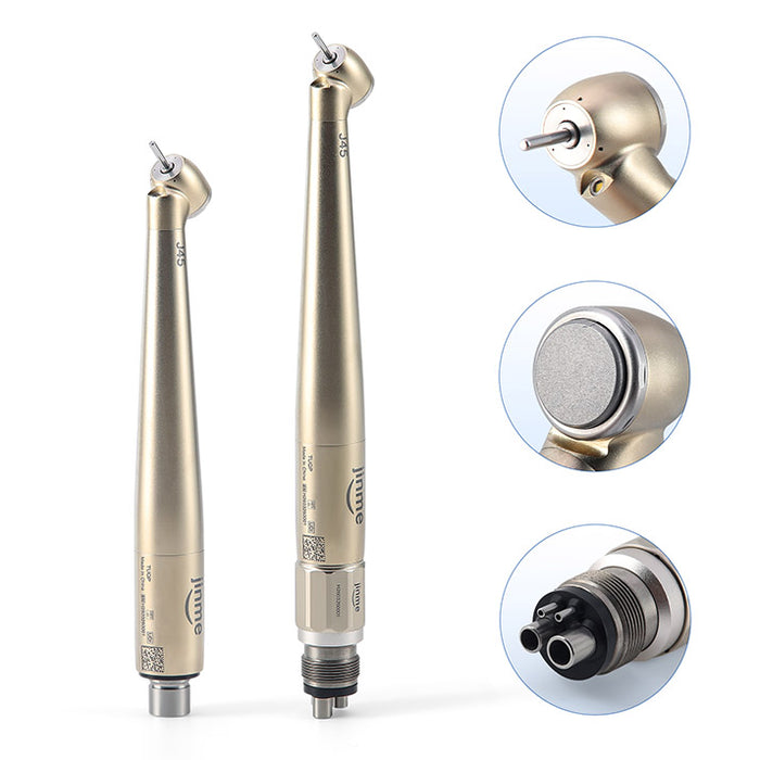 Jinme J45 LED High Speed Air Turbine Handpiece w/ Generator 4-Hole Push Button