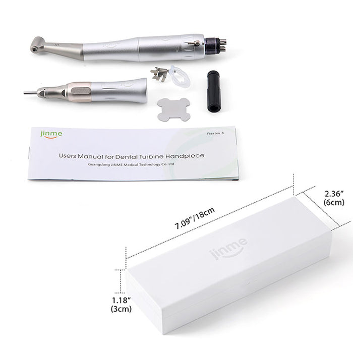 Jinme M1 Low-speed Handpiece Kit External Water Spray Contra Angle Push Button