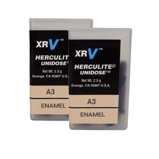 Kerr Herculite XRV Unidose Refills Microhybrid Composite, 20 Unidose Tips