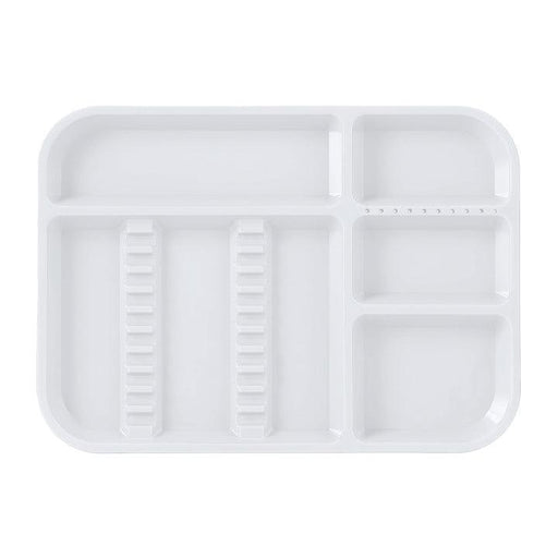 JMU Dental Instrument Tray Autoclavable Plastic Divided Trays Size B - JMU DENTAL INC