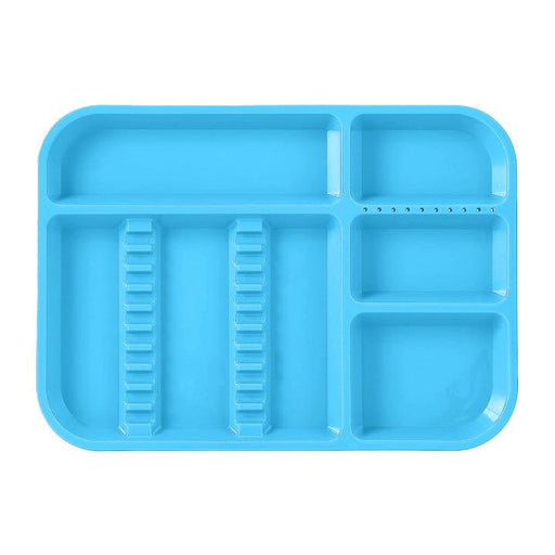 JMU Dental Instrument Tray Autoclavable Plastic Divided Trays Size B - JMU DENTAL INC