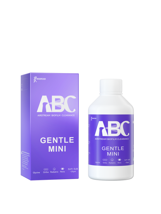 Woodpecker Prophy Air Polisher Prophylaxis Powder 25um Glycine #GENTLE MINI 4 Bottle/Unit - JMU DENTAL INC