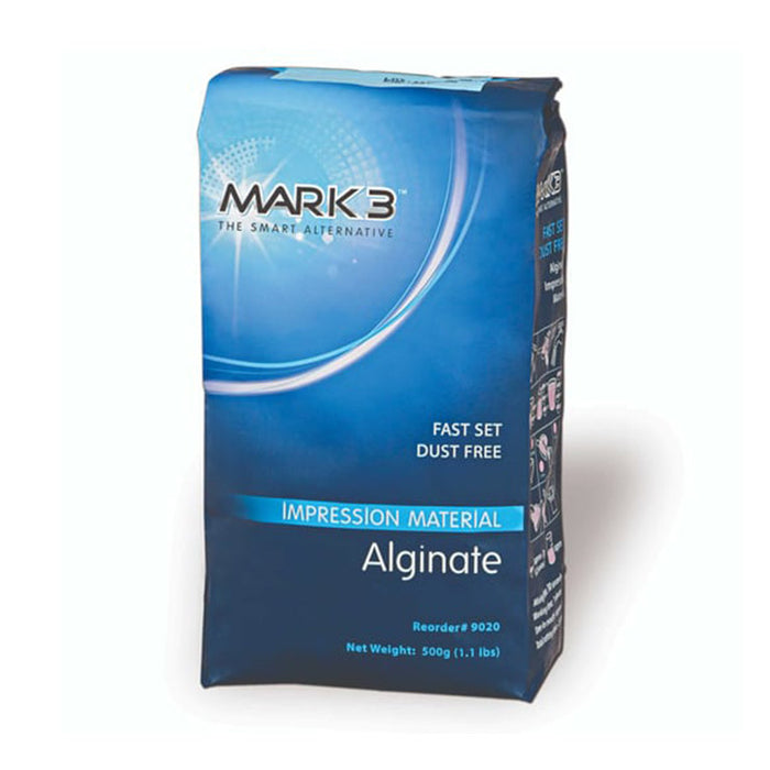 Mark3 Alginate Dust Free Fast Set 1.1 lb Bag for High-Precision Dental Impressions