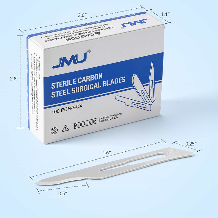 #15 sterile surgical blade size and dimensions - JMU DENTAL INC