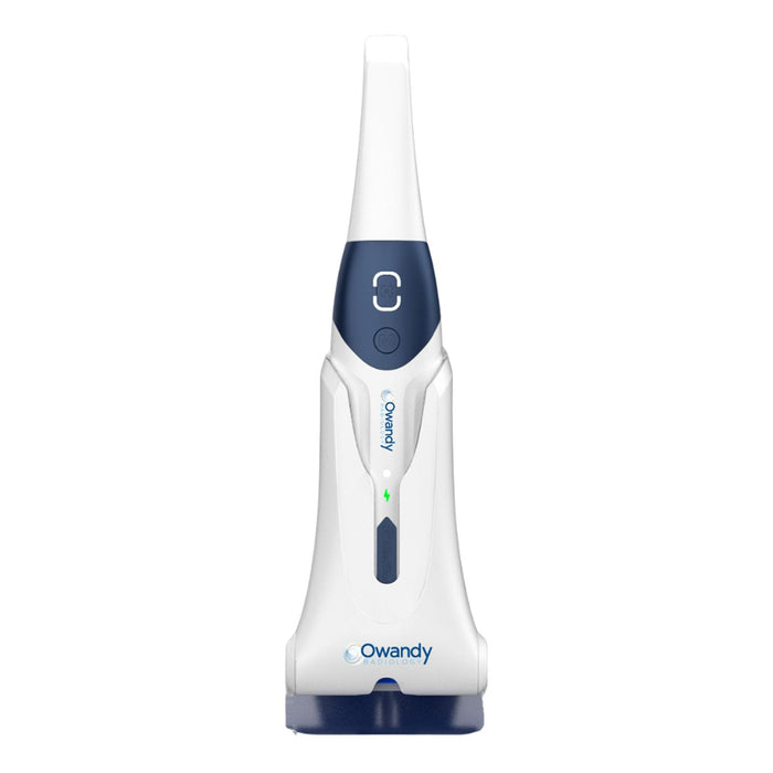 Owandy IOS Intraoral Scanner Wireless Version connected to charging station - JMU Dental