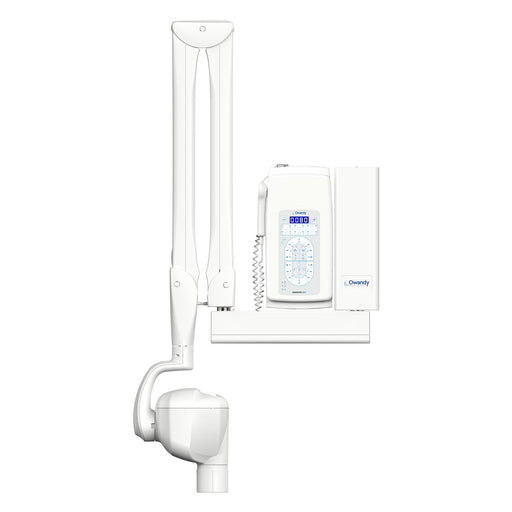 Owandy RX DC High Frequency Intraoral X-Ray Wall Mounted system with 80cm extension arm front view - JMU Dental