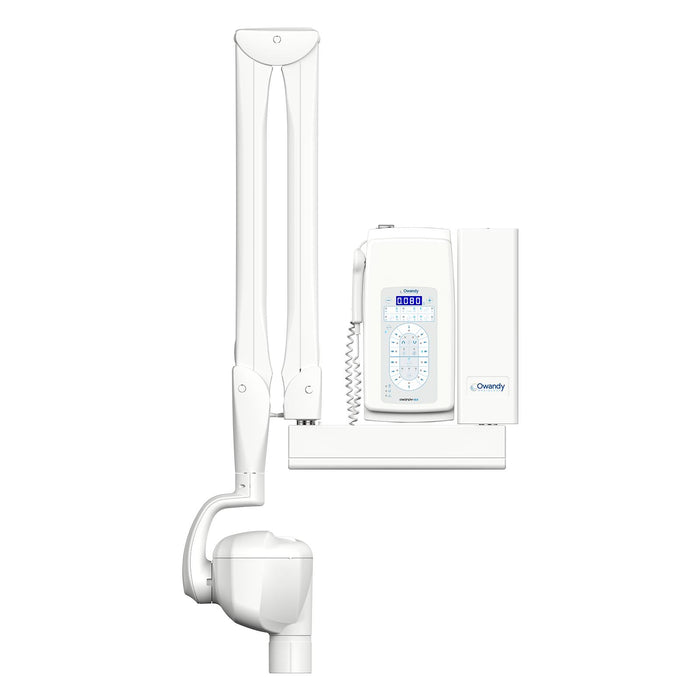 Owandy RX DC High Frequency Intraoral X-Ray Wall Mounted system with 80cm extension arm front view - JMU Dental