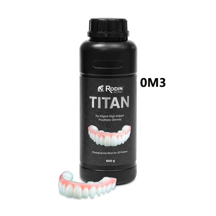 Rodin Titan Photopolymer 3D Printing Resin Shade A1 600g Bottle