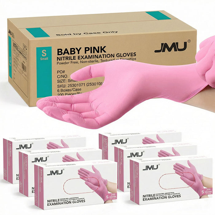 JMU Dental 3.5 Mil Nitrile Exam Gloves Wholesale 1200/Case Powder Free Disposable Medical Latex Free