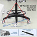Powder-coated aluminum alloy base for dental saddle stool - JMU DENTAL INC