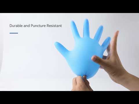 JMU Nitrile Exam Gloves Blue 3.5 Mil Latex Free Powder Free 200Pcs/Box - JMU DENTAL INC