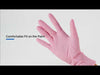 JMU Disposable Nitrile Exam Gloves Pink Powder Free 4 Mil XS/S/M/L/XL 200Pcs/Box - JMU DENTAL INC