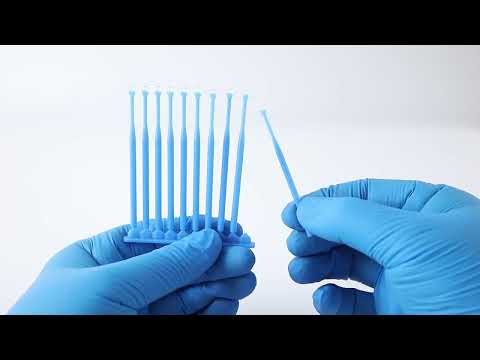 Blue dental adhesive tip applicators 20 pcs box for restorative procedures - JMU DENTAL INC